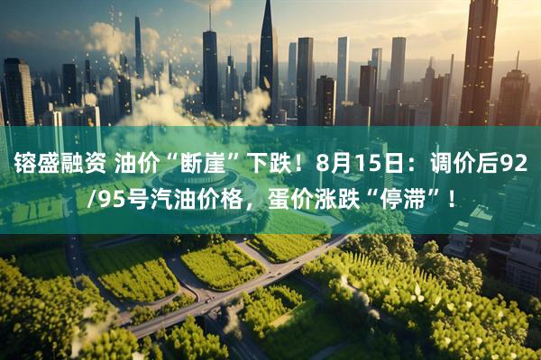 镕盛融资 油价“断崖”下跌！8月15日：调价后92/95号汽油价格，蛋价涨跌“停滞”！