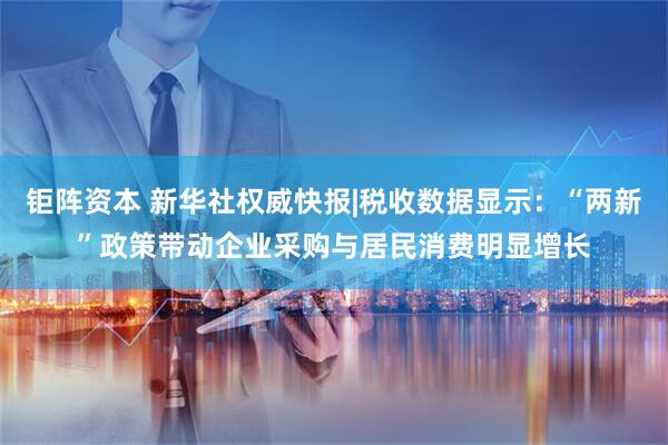 钜阵资本 新华社权威快报|税收数据显示：“两新”政策带动企业采购与居民消费明显增长